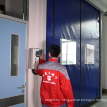 Flexible rapid self-repairing roll-up door